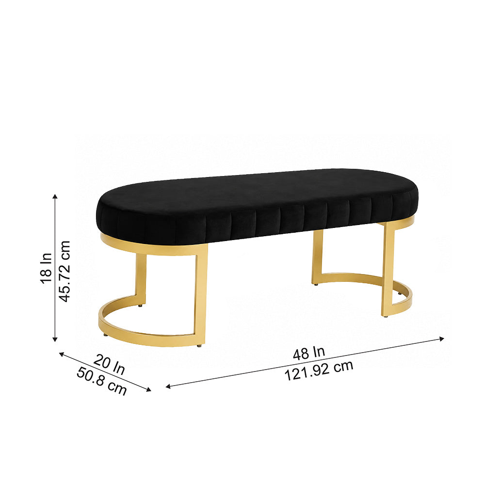 Sepia Homes Bella bench|Black
