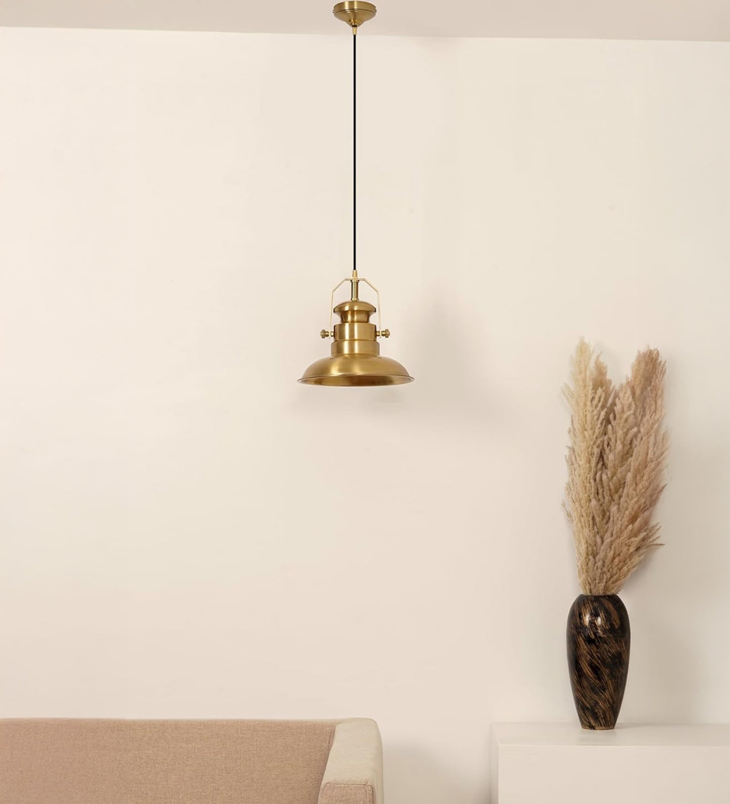 Sailor Metal Pendant Antique Brass