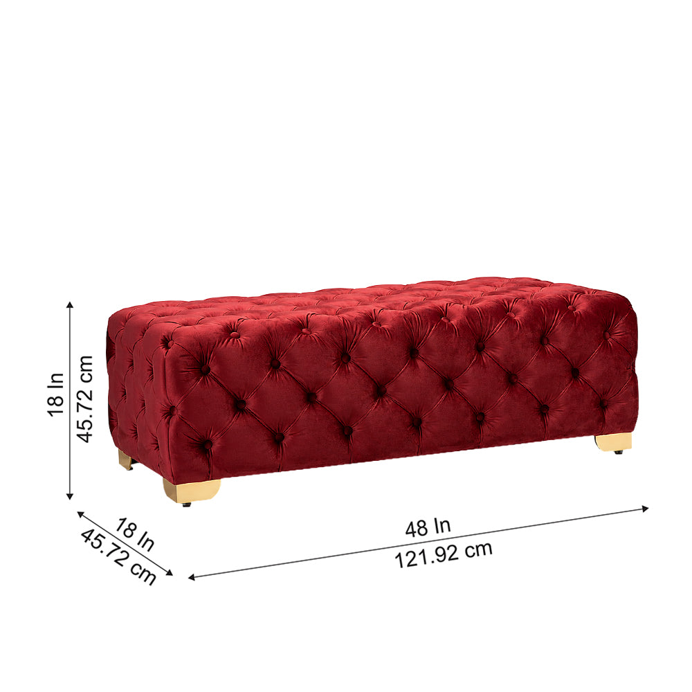 Sepia Homes velora bench|Red