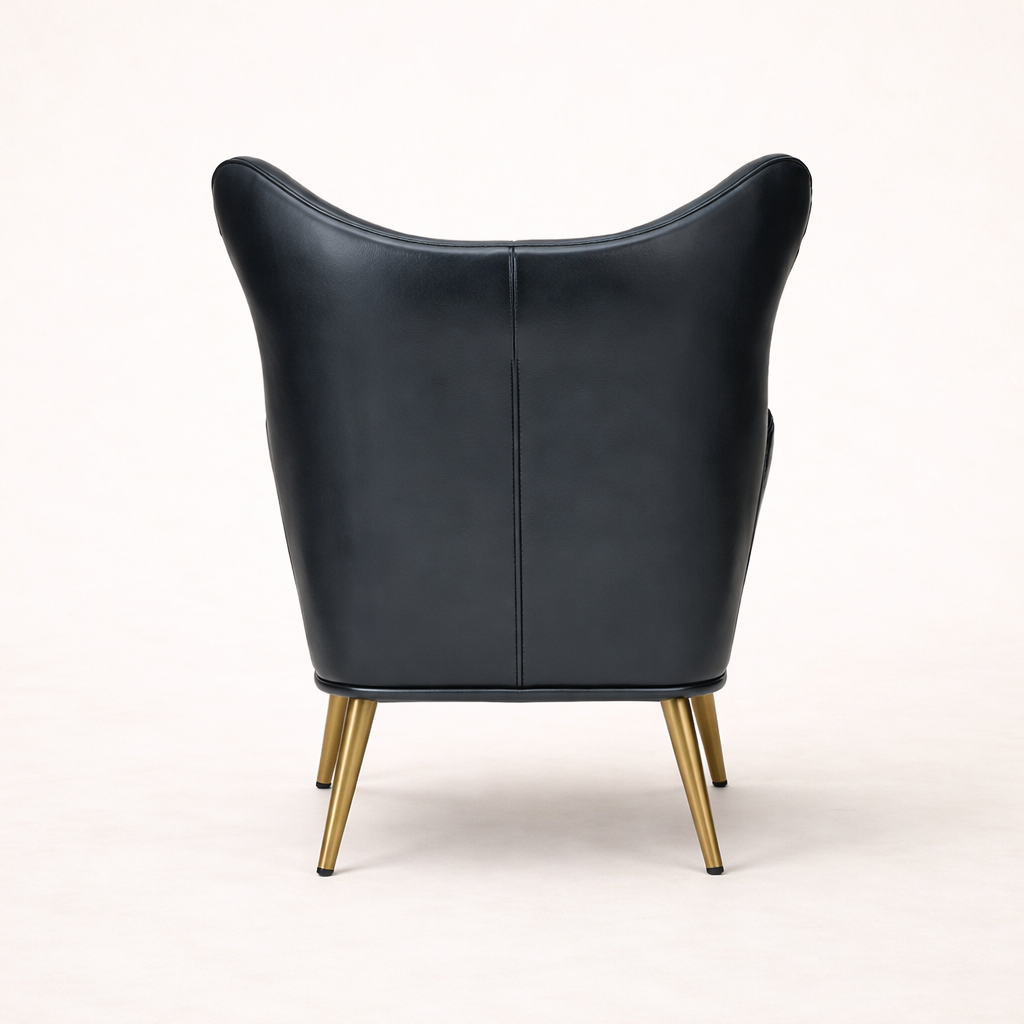 Hedley Arm Chair Black | Classic Armchair Black
