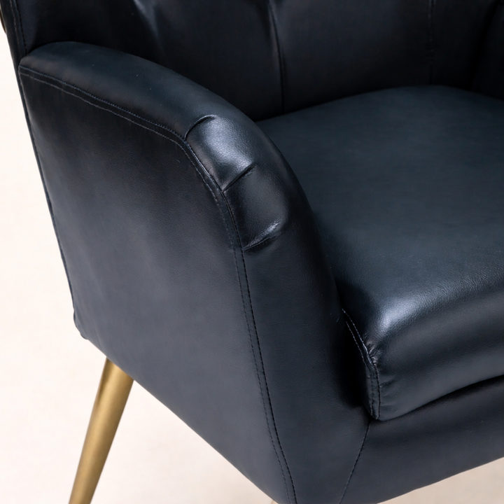 Hedley Arm Chair Black | Classic Armchair Black