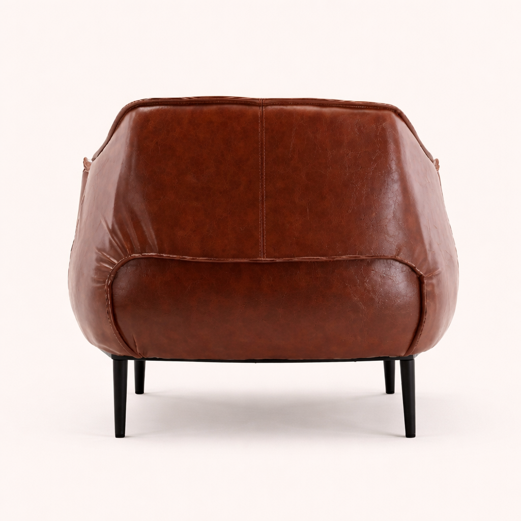 Almeda Accent Chair Tan | Modern Lounge Chair Tan Brown
