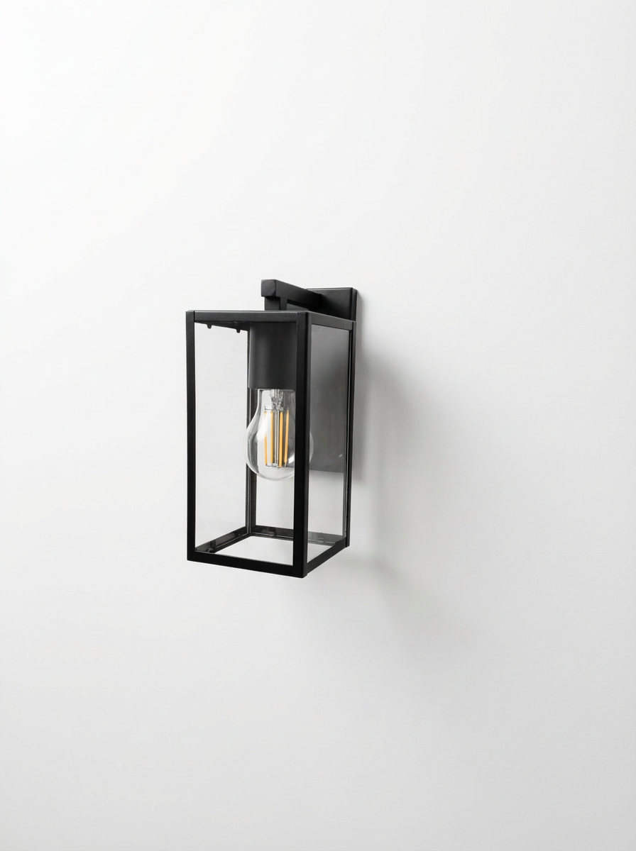 Black Waterproof Aluminium Wall Light