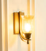 J Wall Lamp with Crackled Chimney Glass