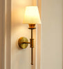 Spacer Wall Lamp with Off White Fabric Shade