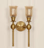 Double Ball Wall Lamp with Crackled Glass