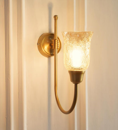 Hockey Wall Lamp with Crackled Glass
