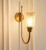 Hockey Wall Lamp with Crackled Glass