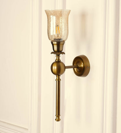 Ball Wall Lamp with Crackled Glass