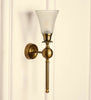 Ball Wall Lamp with Frosted Hammered Glass