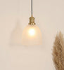 Grooved Frosted Glass Pendant
