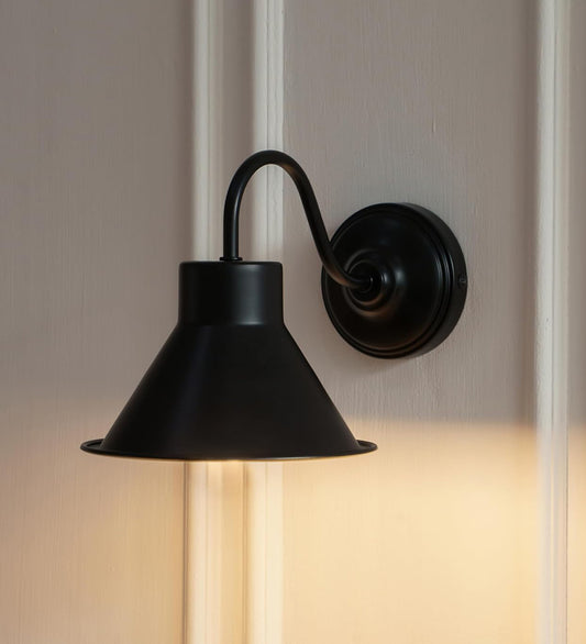 Vintage Industrial Wall Lamp Black