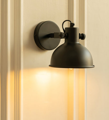 Adjustable Focus Reading Wall Light Black