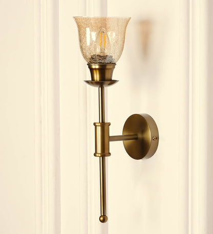 Spacer Wall Lamp with Crackled Cup Glass