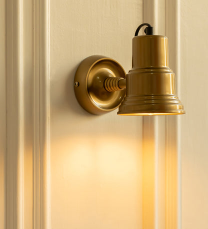 Adjustable Focus Reading Wall Light Antique Brass