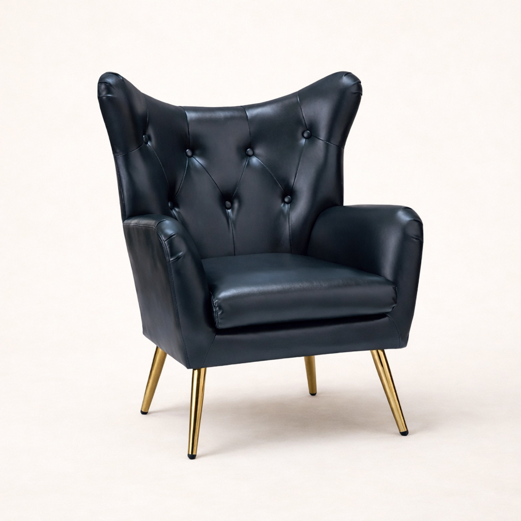 Hedley Arm Chair Black | Classic Armchair Black