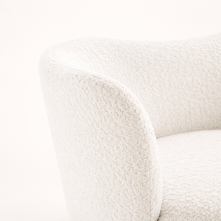 Collin Accent Chair White | Wooden Frame Accent Chair White