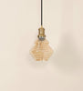 Spiral Golden Luster Glass Pendant
