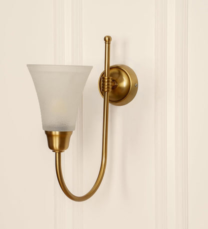 Hockey Wall Lamp with Frosted Hammered Glass