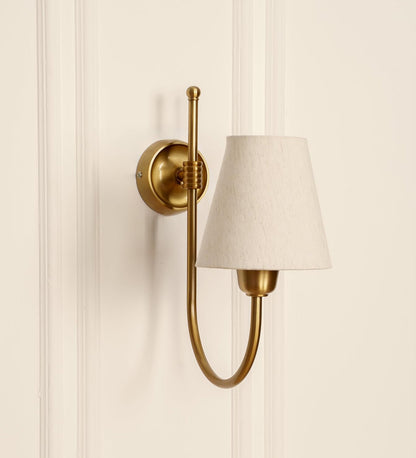 Hockey Wall Lamp with Off White Shade
