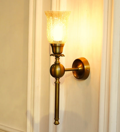 Ball Wall Lamp with Crackled Glass