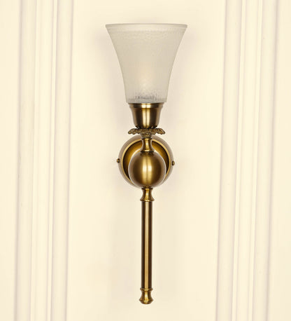 Ball Wall Lamp with Frosted Hammered Glass