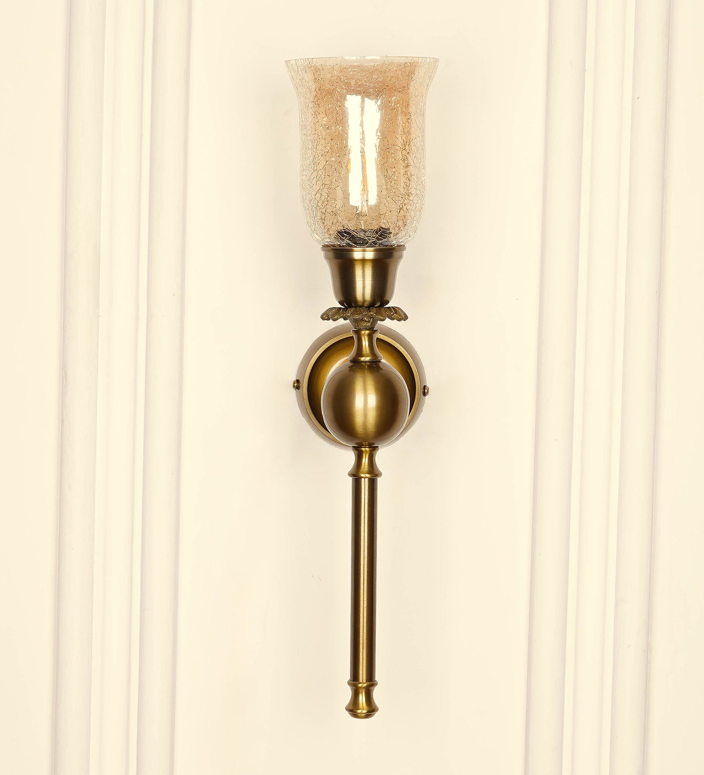 Ball Wall Lamp with Crackled Glass