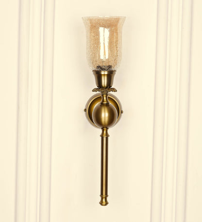 Ball Wall Lamp with Crackled Glass