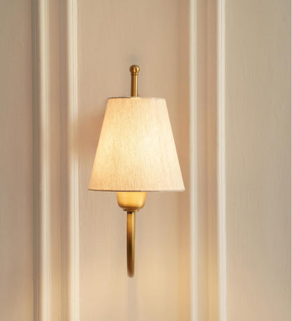 Hockey Wall Lamp with Off White Shade