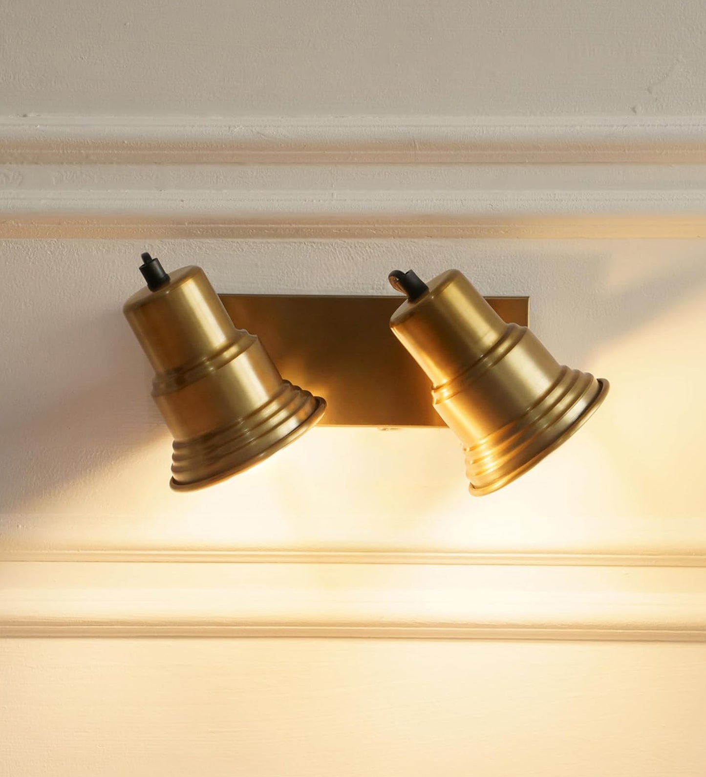 Adjustable Spotlight Wall Lamp Antique Brass