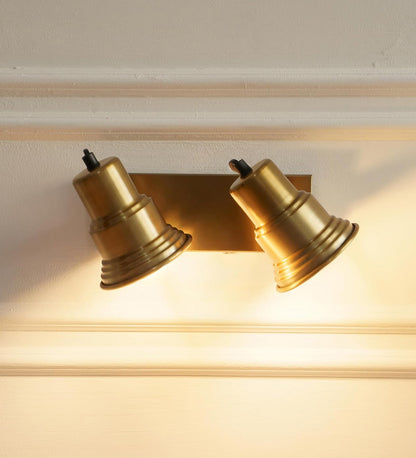 Adjustable Spotlight Wall Lamp Antique Brass