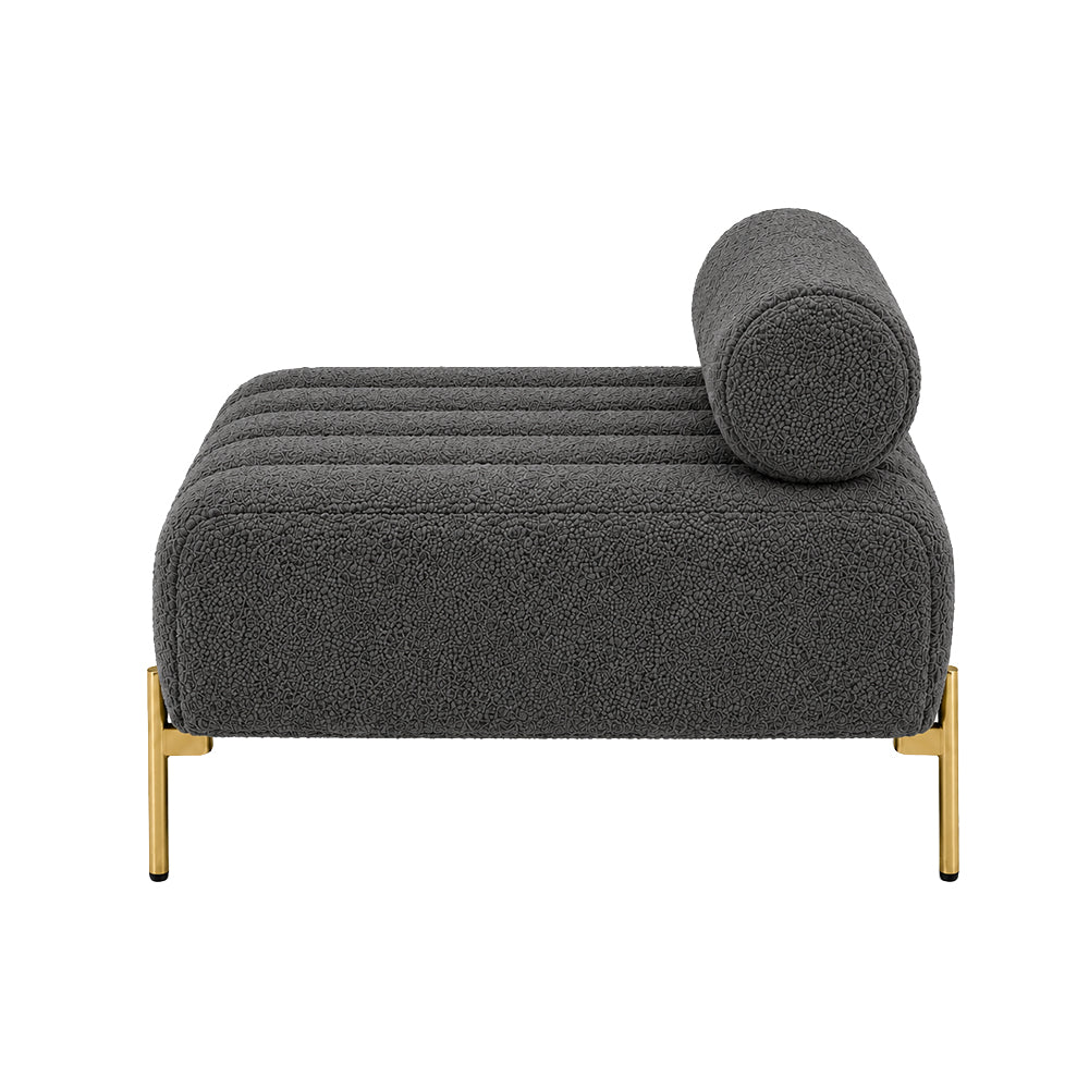 Sepia Homes crest bench With Golden Legs|Grey