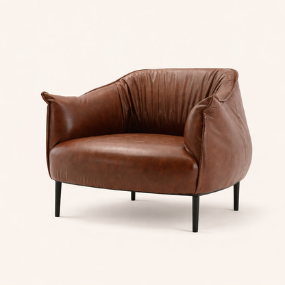 Almeda Accent Chair Tan | Modern Lounge Chair Tan Brown
