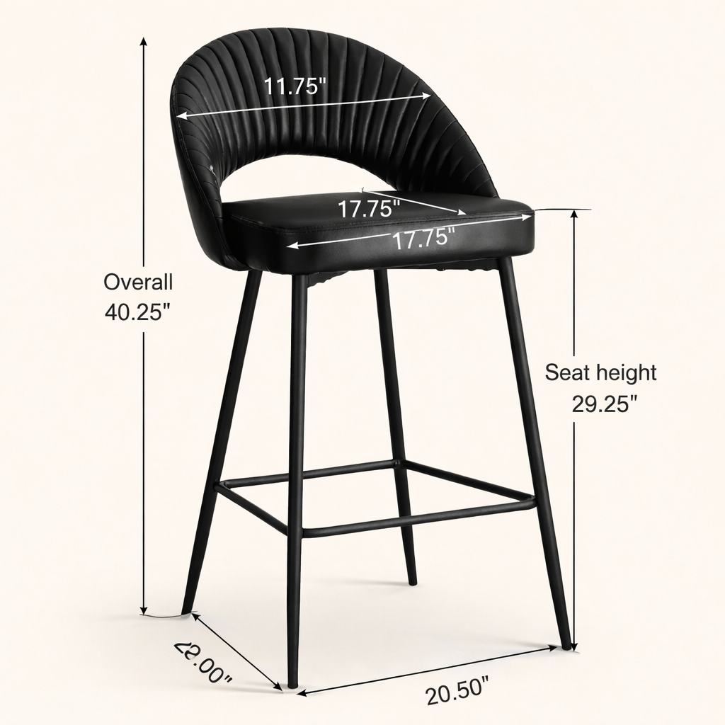 Elmore Bar Stool - Black