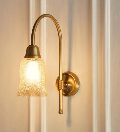 Hockey Wall Lamp with Crackled Glass