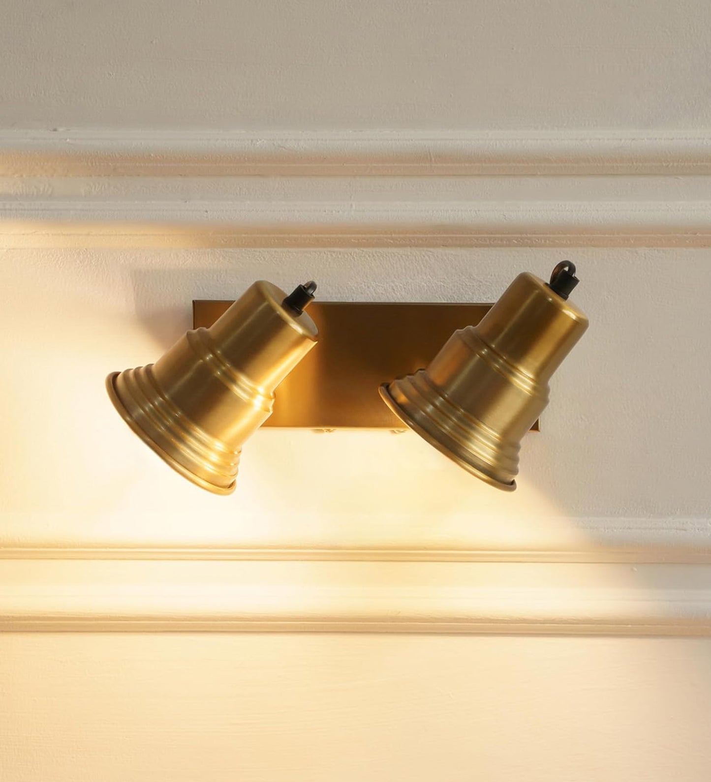 Adjustable Spotlight Wall Lamp Antique Brass