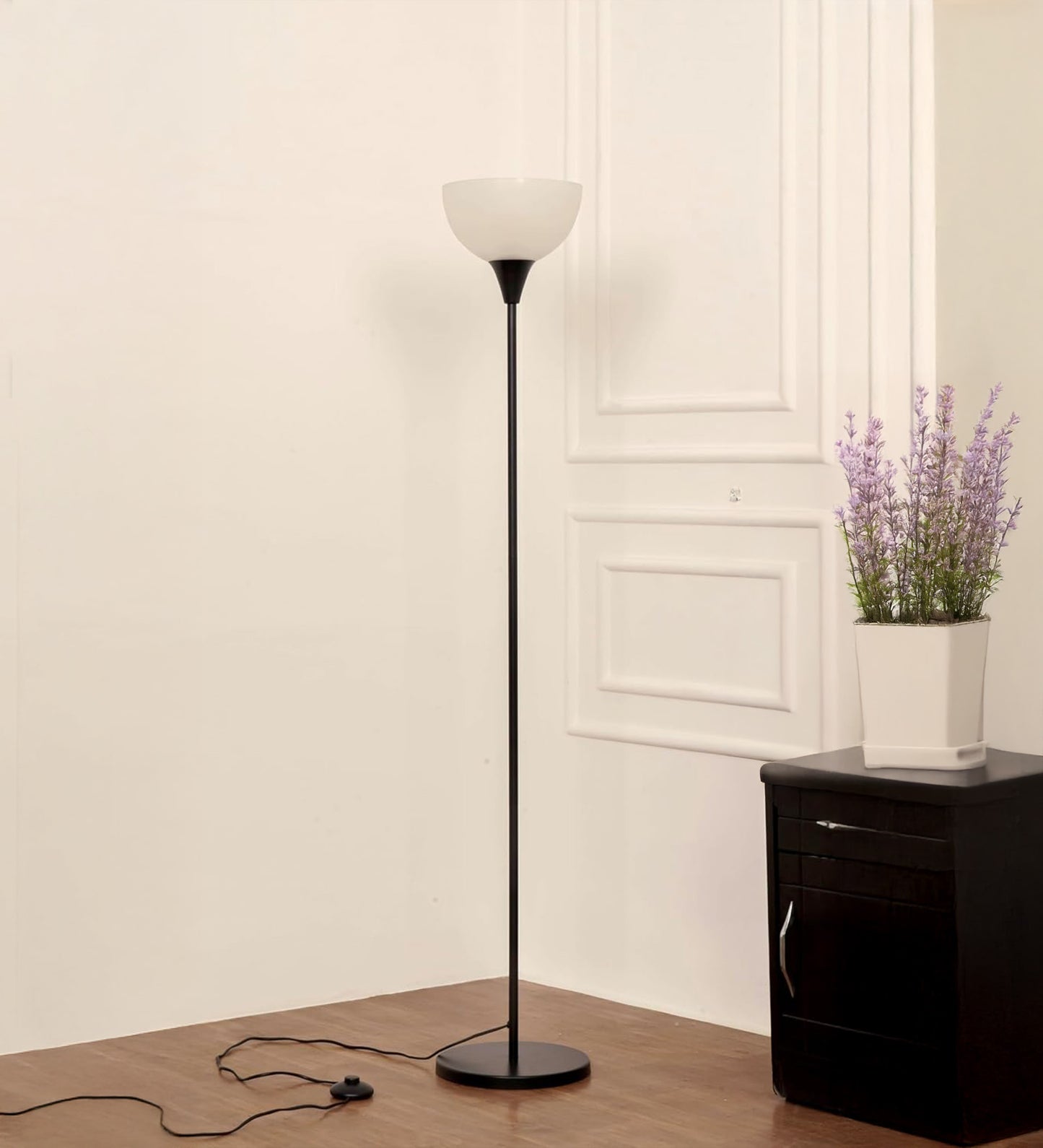 Black Uplighter Floor Lamp