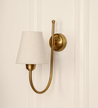 Hockey Wall Lamp with Off White Shade