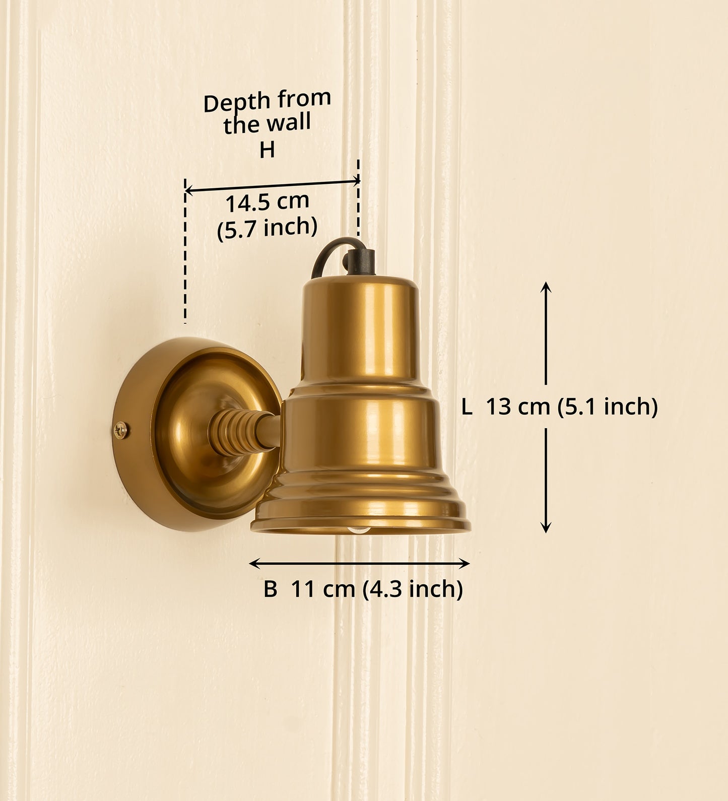 Adjustable Focus Reading Wall Light Antique Brass