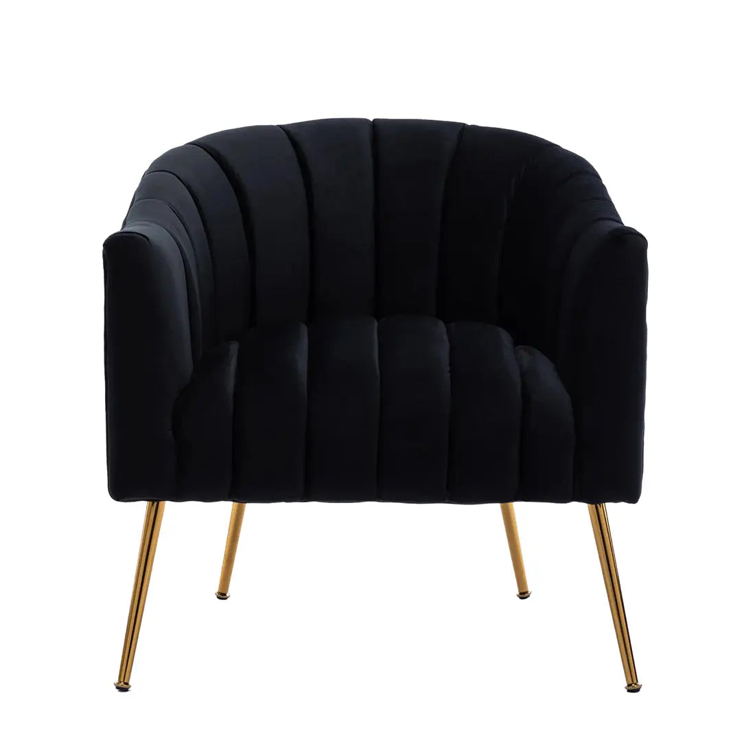 Aurora Velvet Accent Chair – Black