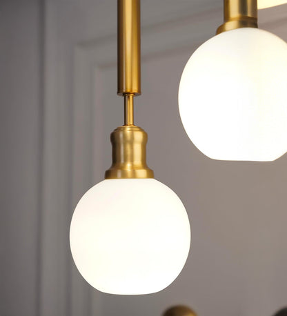 Triple Globe Pendant with Frosted White Glass