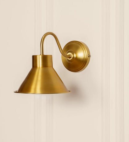 Vintage Industrial Wall Lamp Antique Brass