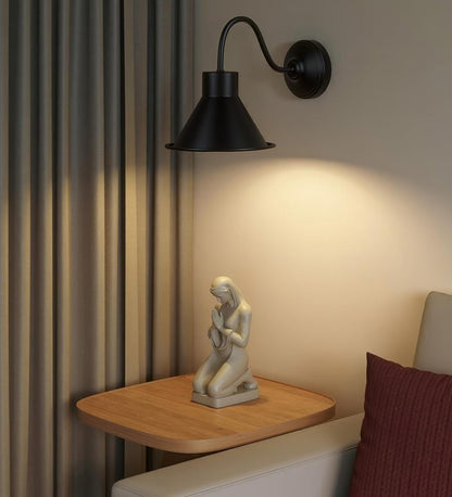 Vintage Industrial Wall Lamp Black