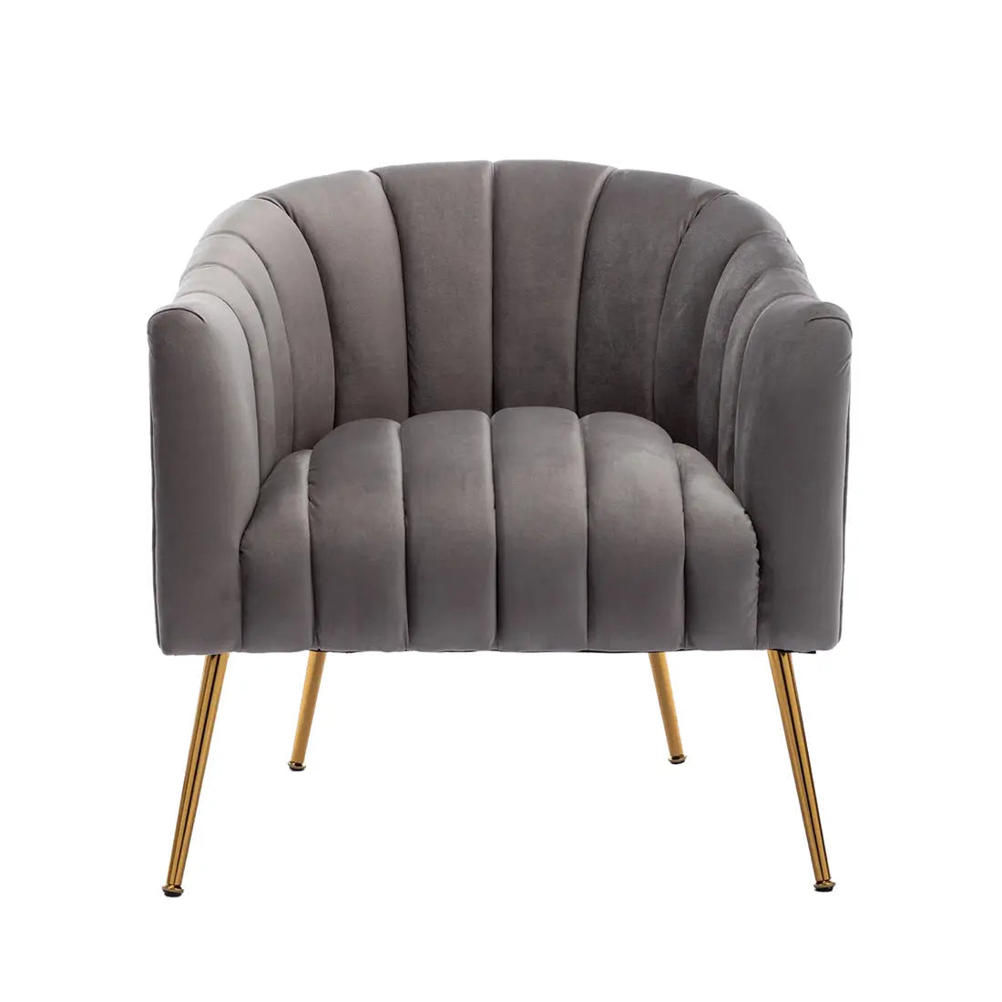 Aurora Velvet Accent Chair – Grey