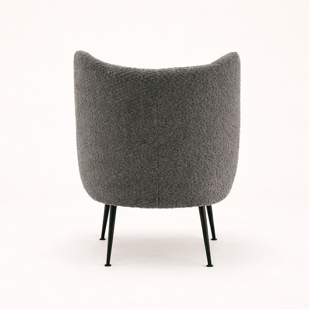 Collin Accent Chair Grey | Wooden Frame Accent Chair Grey