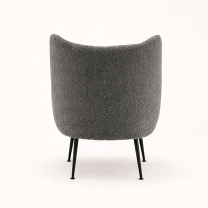 Collin Accent Chair Grey | Wooden Frame Accent Chair Grey