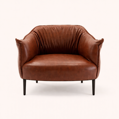 Almeda Accent Chair Tan | Modern Lounge Chair Tan Brown