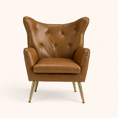 Hedley Arm Chair Tan | Classic Armchair Tan