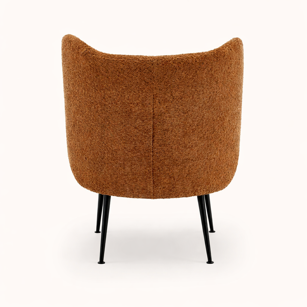 Collin Accent Chair Light Brown | Wooden Frame Accent Chair Light Brown