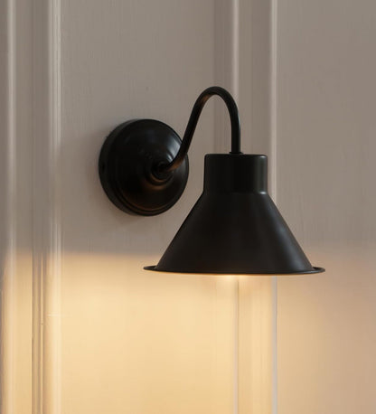 Vintage Industrial Wall Lamp Black